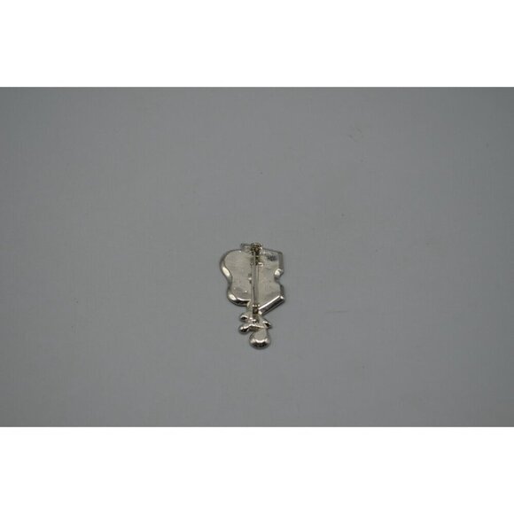 Brooch/Pendant Lot Enamel Guitar Red Flower Crown Ornate Pearl Coro - Picture 5 of 7